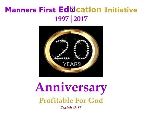 Manners First anniversary
