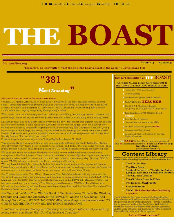 THE BOAST The MILK News Magazine